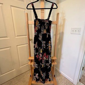 Beautiful Jumper Patrons of Peace Small Black and Floral with full legs pockets